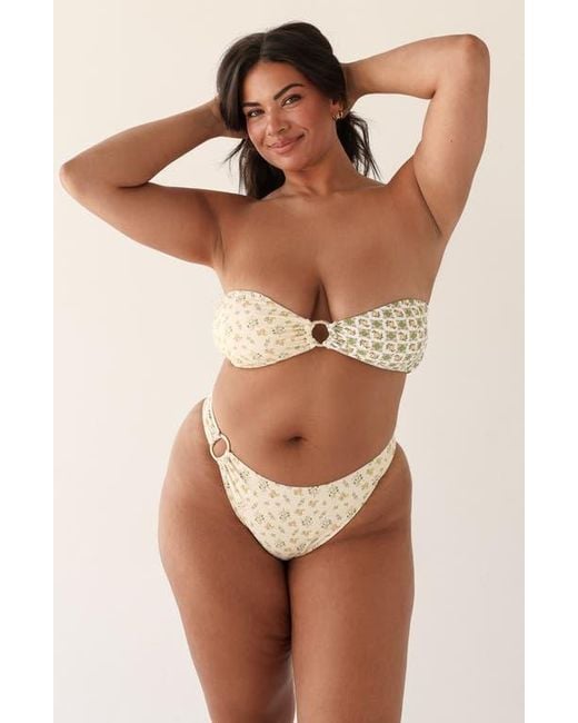 Dippin' Daisy's Natural Lotus Bandeau Bikini Top