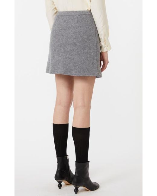 Weekend by Maxmara Gray Calia Wool Miniskirt