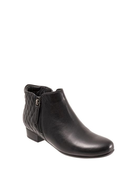 Trotters Black Major Bootie