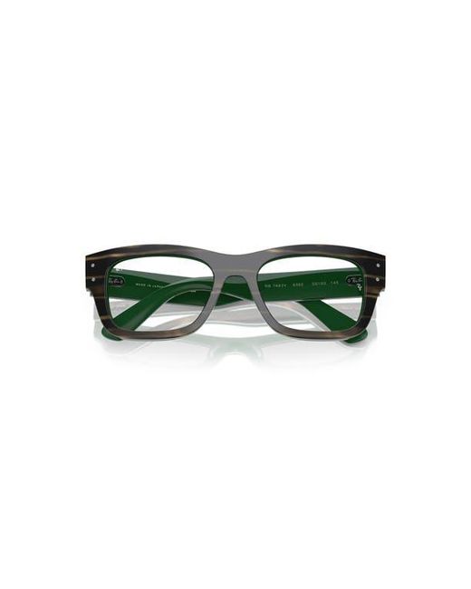 Ray-Ban Green 55Mm Rectangle Optical Glasses