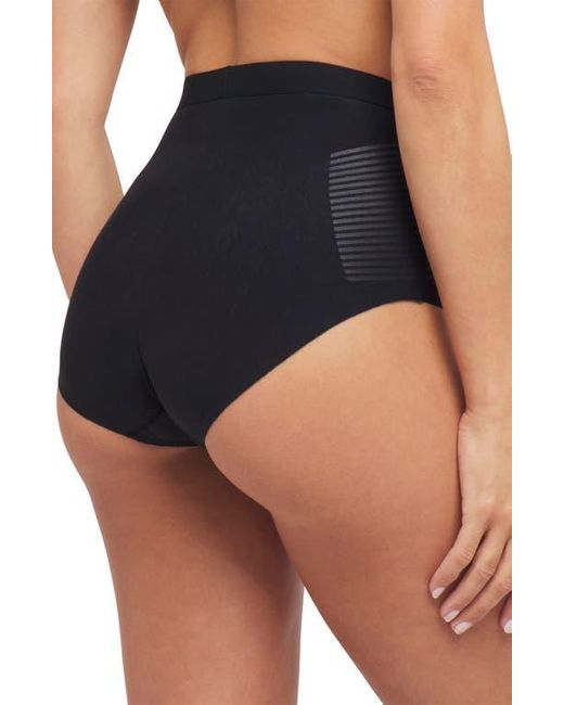 Spanx Blue Spanxshape Invisible Cotton Blend Briefs