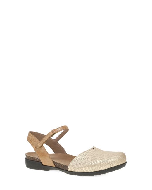 Dansko White Rowan Flat