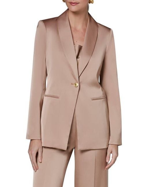 Donna Karan Natural Shawl Collar Jacket