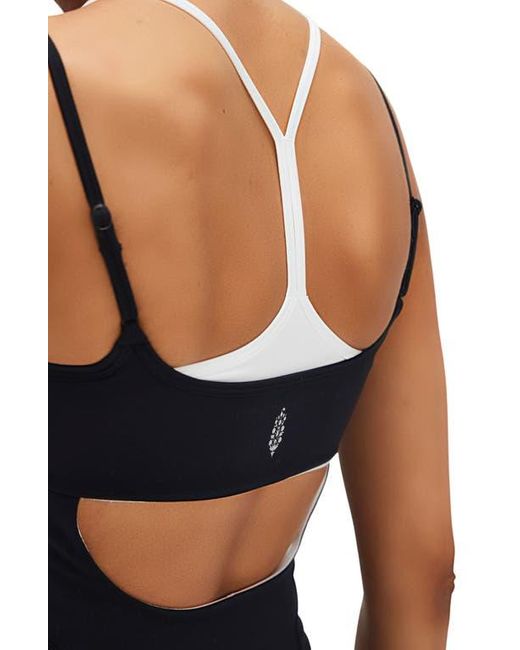 Free People Black Baseline Tennis Dress
