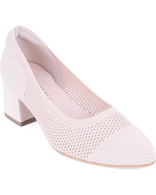 Tahari Pink Basilica Cap Toe Pump