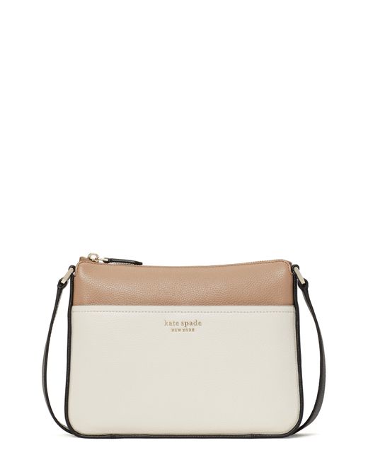 Kate Spade Run Around Leather Crossbody Bag in Gray Lyst