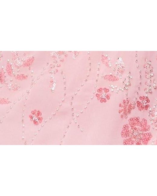 romey beaded chiffon mini dress Edikted Romey Beaded Chiffon Mini Dress