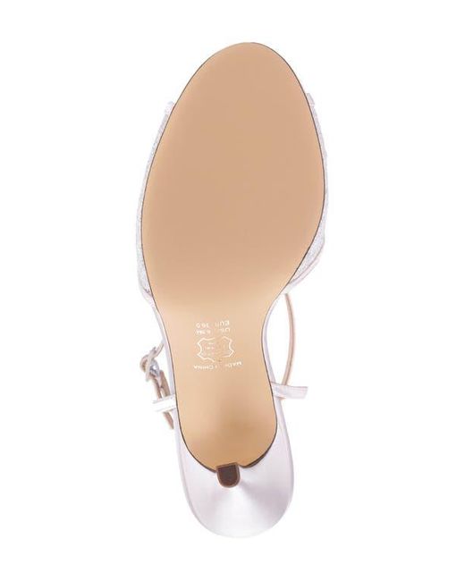 Nina White Vyra Ankle Strap Sandal