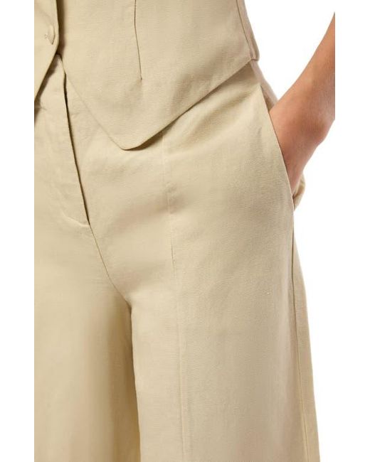 Onia Natural Air Linen Palazzo Pant