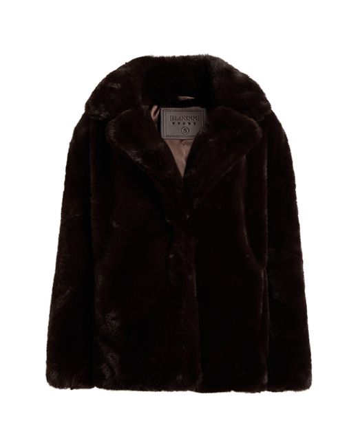 Blank NYC Black Faux Fur Coat