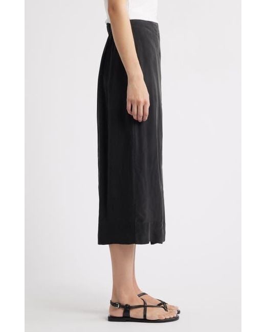 Alex Mill Black Oliva A-Line Midi Skirt