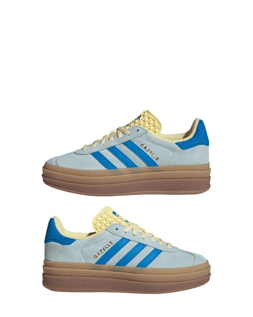 Adidas Blue Gazelle Bold Platform Sneaker