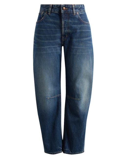 Madewell Blue The Darted Barrel Leg Jean
