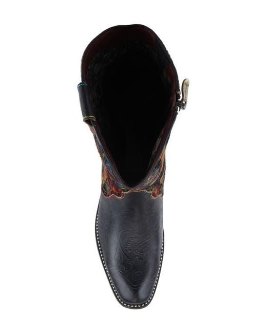 Spring Step Blue Rodeoqueen Knee High Western Boot