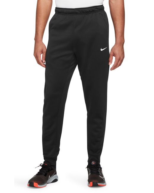 Nike Black Therma-fit Tapered Training Pants for men