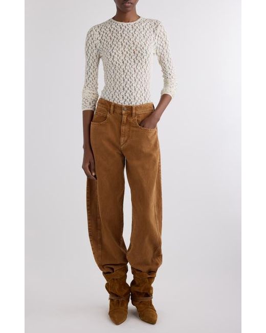 Isabel Marant White Gaelle Stretch Lace Top
