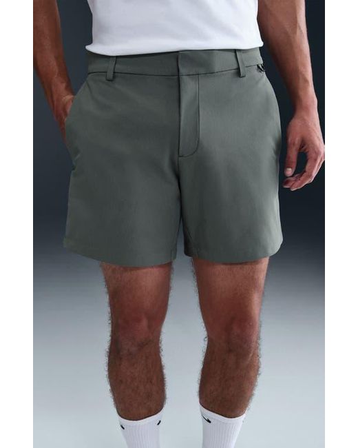 Nike Gray 24.7 Perfectstretch Dri-Fit Flat Front Shorts for men