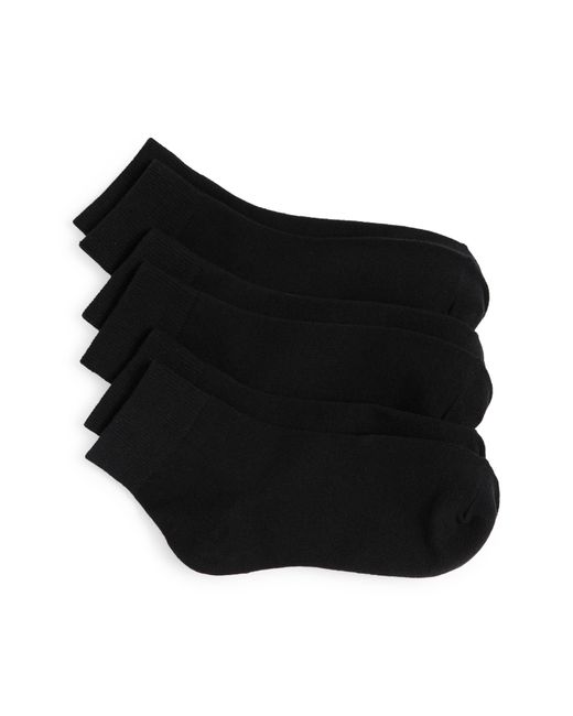 Nordstrom 3pack Everyday Quarter Socks in Black Lyst