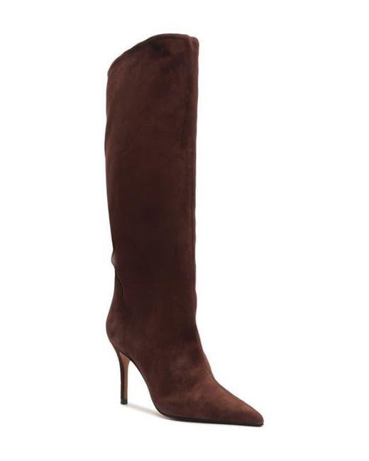 SCHUTZ SHOES Brown Ellen Up Pointed Toe Boot