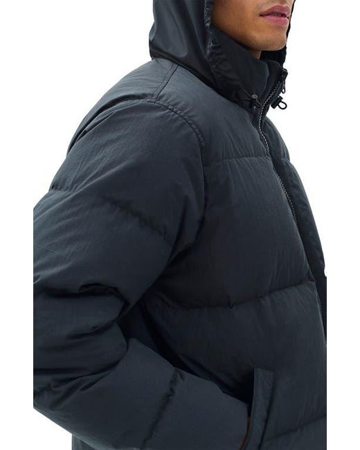 Rag & Bone Blue Daniel Quilted Down Puffer Jacket for men