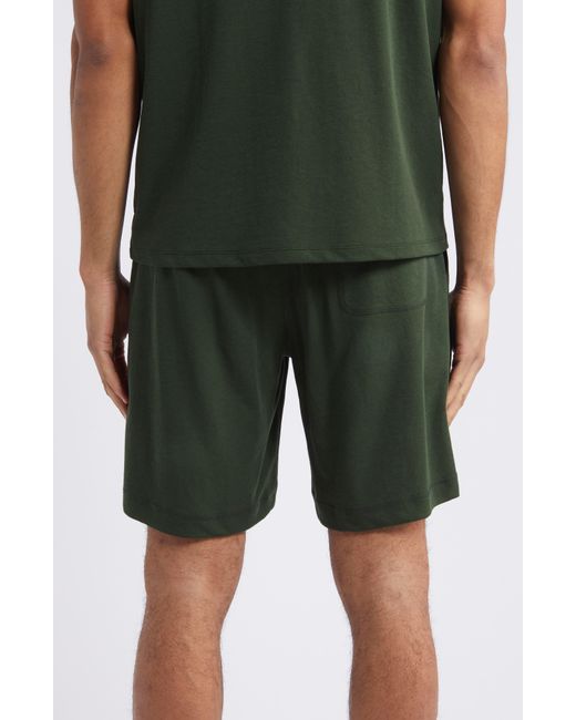 Daniel Buchler Green Drawstring Pajama Shorts for men