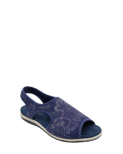 David Tate Blue Stretch Slingback Sandal