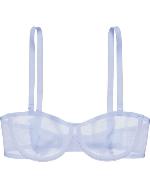 CUUP Blue The Balconette Mesh Underwire Bra