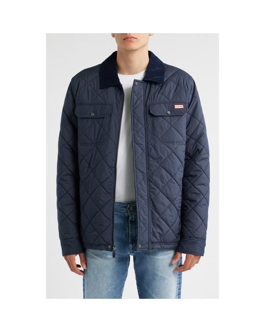 Hunter Blue Bell Quilted Barn Jacket for men