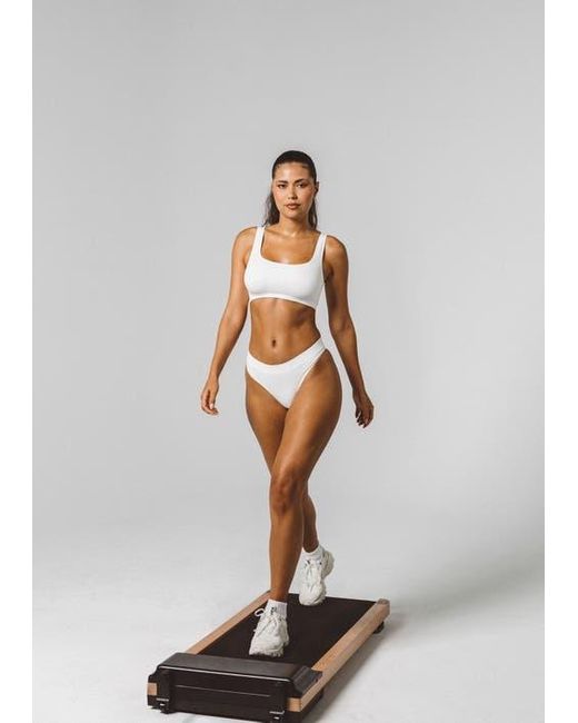 LDMA White High Sculpt Bra Rib