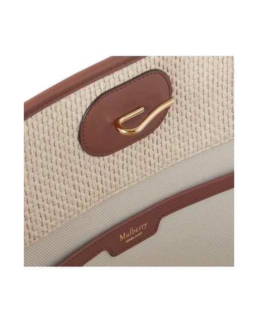 Mulberry Natural Raffia Basket Tote