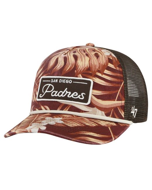 '47 Brown San Diego Padres Tropicalia Trucker Hitch Adjustable Hat At Nordstrom for men