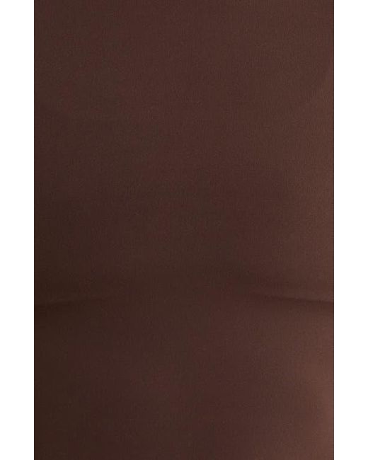 Mpg Brown Cloud Open Back Crop Top