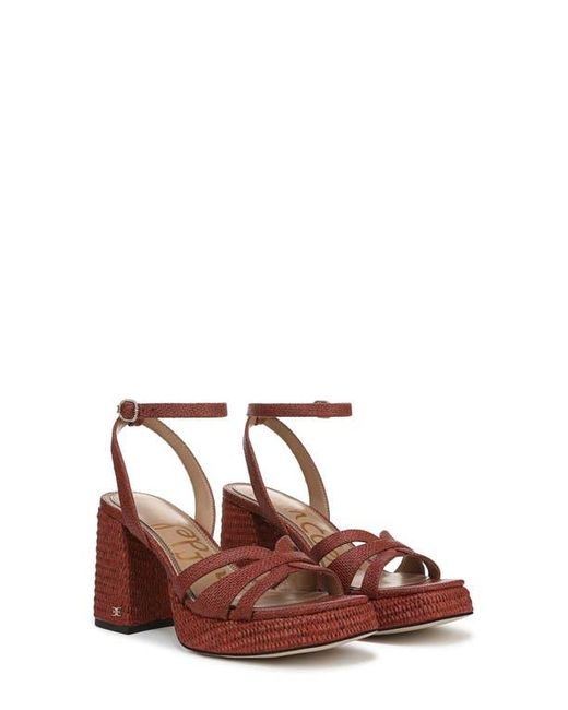 Sam Edelman Brown Reese Platform Wedge Sandal