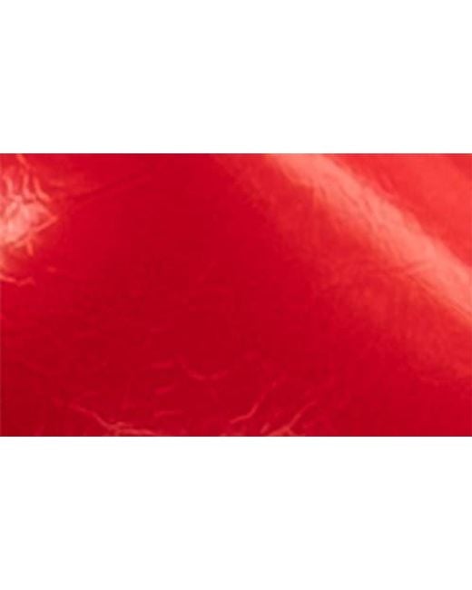 Frances Valentine Red Minnie Leather Bucket Bag