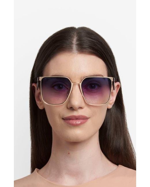 Etro Blue 58Mm Gradient Square Sunglasses
