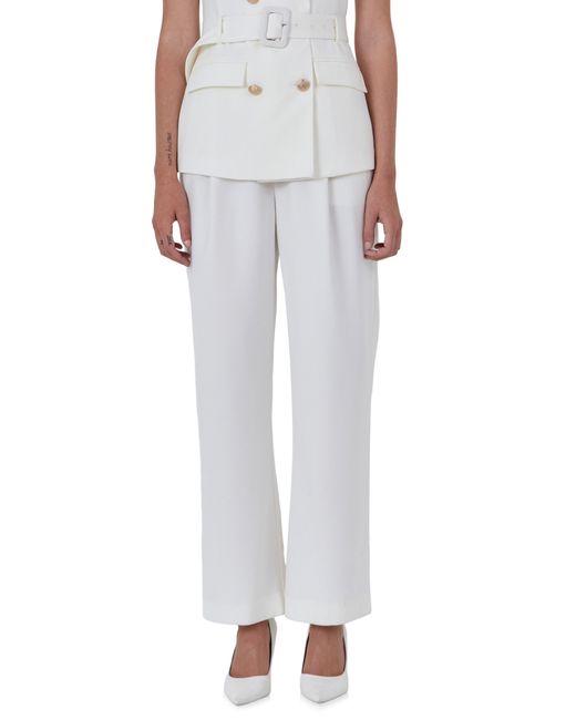 Endless Rose White Pleated Pants