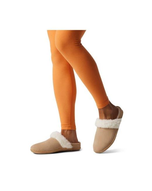 Sorel White Nakiska Ii Faux Shearling Lined Slide Slipper