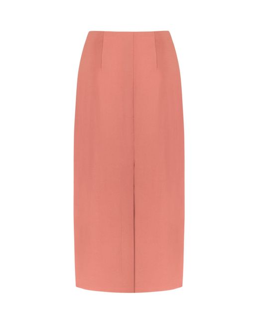 Nocturne Pink Midi Skirt With Slits