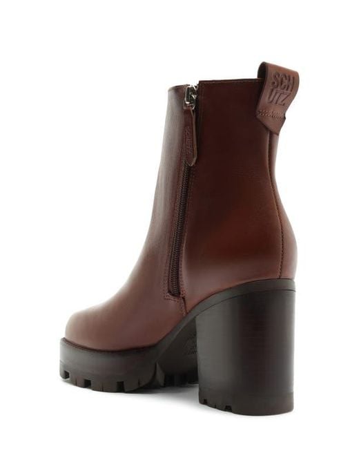 SCHUTZ SHOES Brown 240 Platform Boot