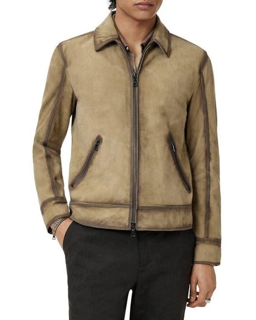 John Varvatos Natural Benjamin Suede Jacket for men