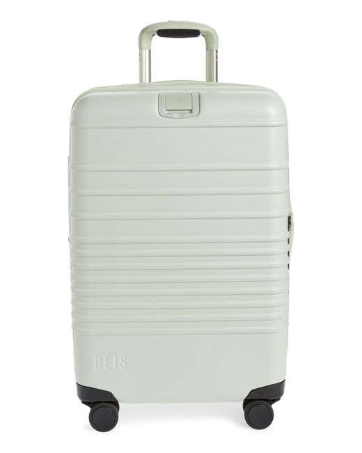 BEIS White The Carry-on Roller Suitcase