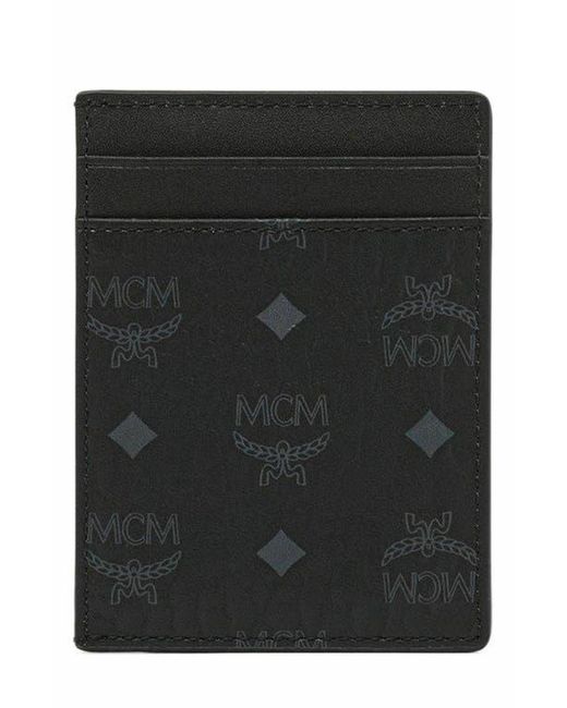 MCM Black Aren Card Case for men