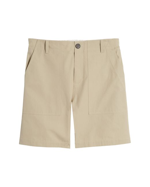 FRAME Natural Patch Cotton Traveler Shorts for men