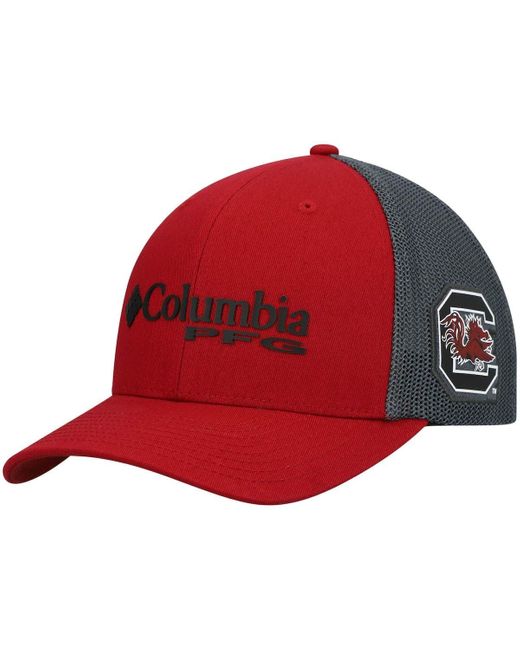 Columbia Red /charcoal South Carolina Gamecocks Pfg Snapback Hat At Nordstrom for men