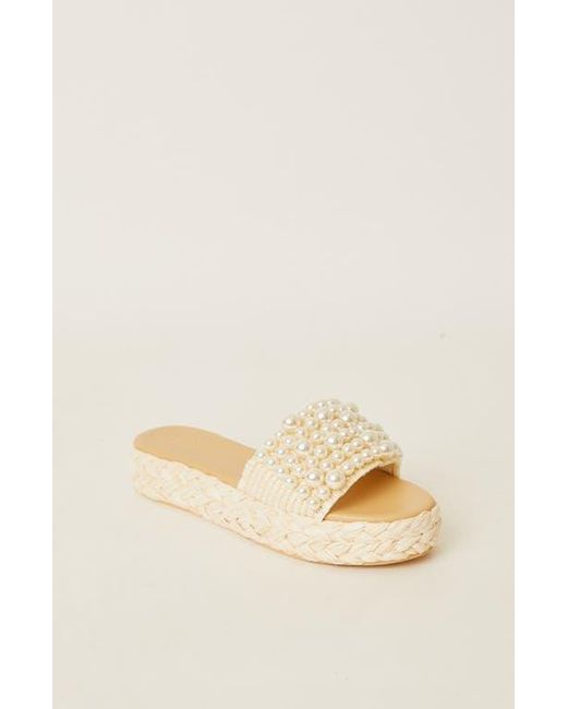 BTB Los Angeles Natural Milos Pearl Espadrille