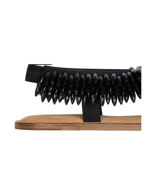 Balmain Black Flat Sandals