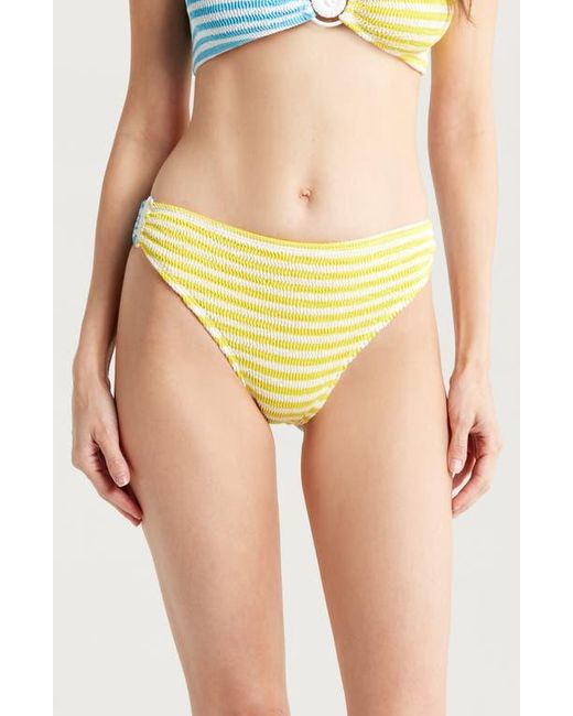 Cleonie Yellow Colorblocked Bikini Bottoms