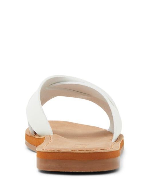 Roxy White Andreya Slide Sandal