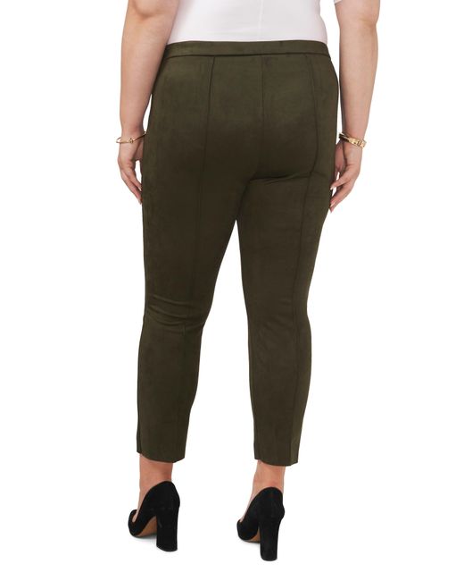 Vince Camuto Green Faux Suede leggings