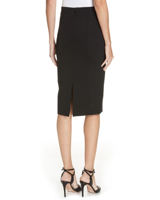 Veronica Beard Vail Pencil Skirt in Black - Lyst